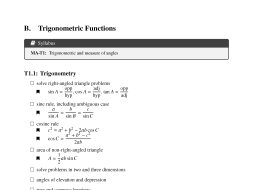 Preview of Mathematics Advanced revision checklist