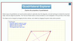 Screenshot of Quadrilateral explorer