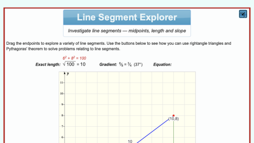 Screenshot of Line Segment Explorer