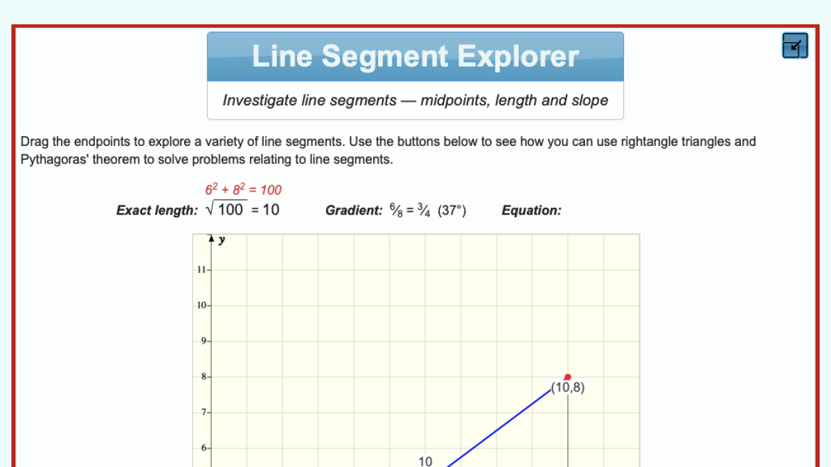 Screenshot of Line Segment Explorer