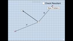 Screenshot of Quiz: Adding Vectors Geometrically