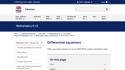 Screenshot of Differential equations