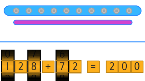Screenshot of Place value reels