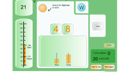 Screenshot of Wishball challenge: tens