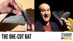 Screenshot of How to make a fold-and-cut bat for Halloween!