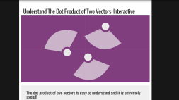 Screenshot of Understand the dot product - it’s surprisingly useful.