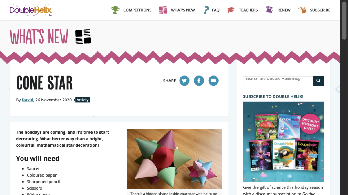 Screenshot of Cone star