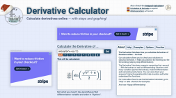 Screenshot of Derivative Calculator