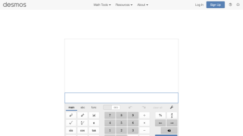 Screenshot of Desmos Scientific Calculator