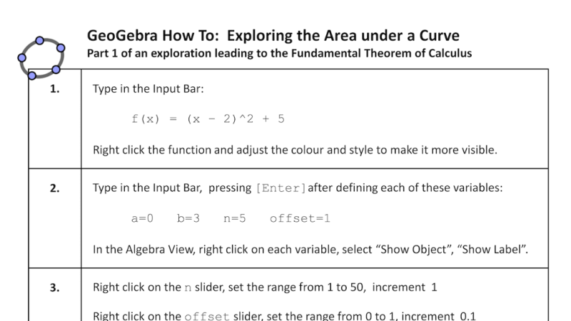 Preview of Exploring the Fundamental Theorem of Calculus