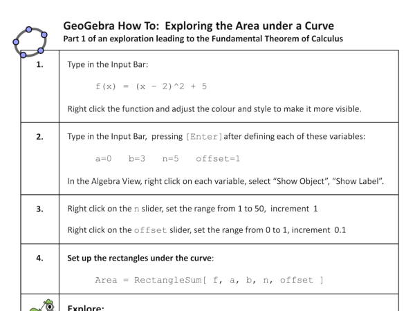 Preview of Exploring the Fundamental Theorem of Calculus