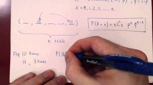 Screenshot of Bernoulli, Binomial and Poisson Random Variables