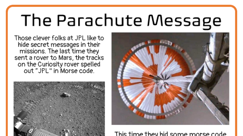 Screenshot of The Parachute Message