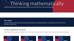 Screenshot of Thinking mathematically