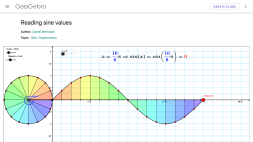 Screenshot of Reading sine values