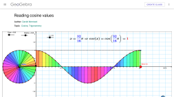 Screenshot of Reading cosine values