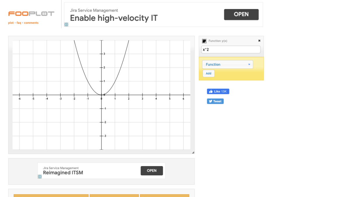 Screenshot of FooPlot