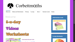 Screenshot of Corbettmaths