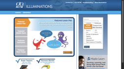 Screenshot of NCTM Illuminations