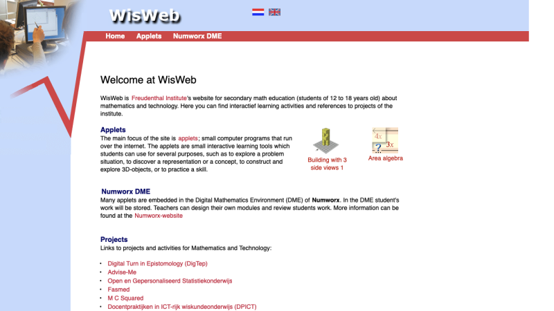 Screenshot of WisWeb