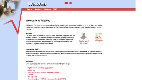 Screenshot of WisWeb