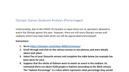 Preview of Olympic Games Stadium Analysis