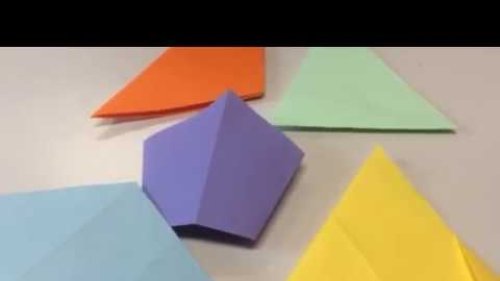 Screenshot of Paper folding shapes