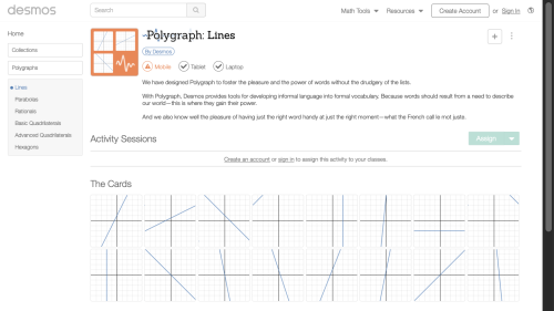 Screenshot of Polygraph: lines