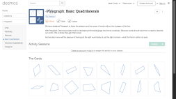 Screenshot of Polygraph: Basic Quadrilaterals