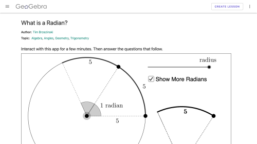 Screenshot of What is a Radian?