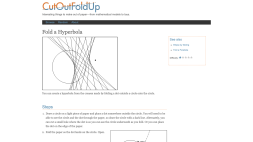 Screenshot of Fold a Hyperbola