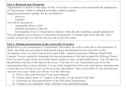 Preview of Trigonometry in the real world - assignment