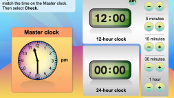 Screenshot of Time tools: 24-hour to the minute: time challenge