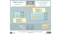 Screenshot of Decimaster: match-up 1