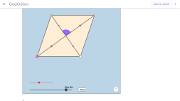 Screenshot of Area of a Rhombus - Brzezinski