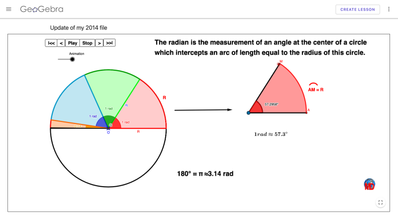 Screenshot of What is a radian?