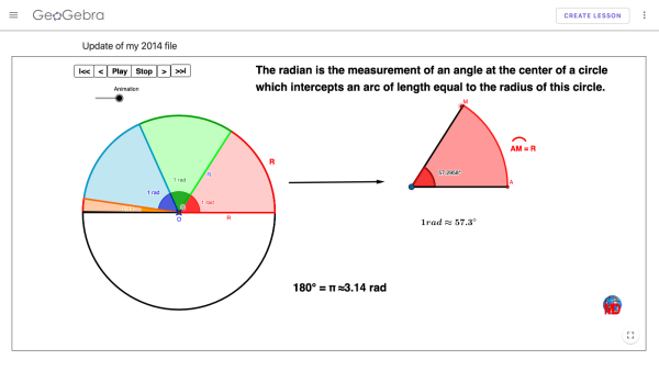 Screenshot of What is a radian?