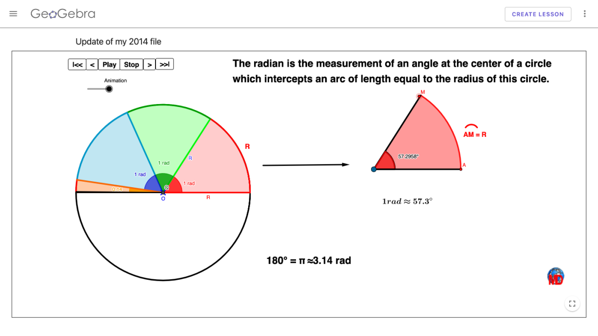 Screenshot of What is a radian?