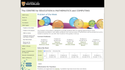 Screenshot of Problem of the Week CEMC