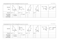 Preview of Right-angled triangle trigonometry - faded worked examples