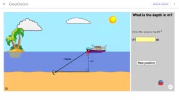 Screenshot of Applied trigonometry - boat anchor