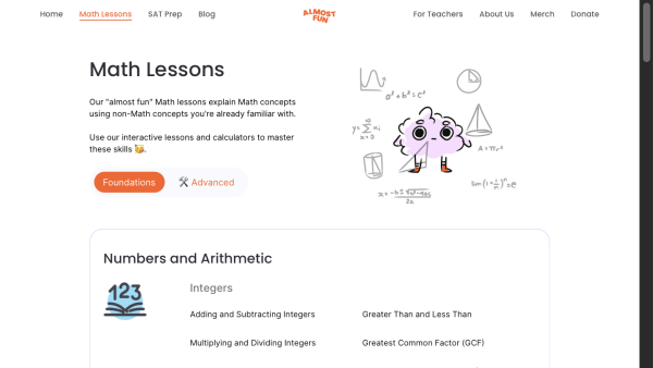 Screenshot of Almost Fun - Lessons