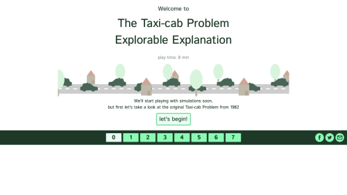 Screenshot of Taxi Cab Problem
