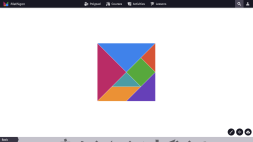 Screenshot of Tangram Builder – Mathigon