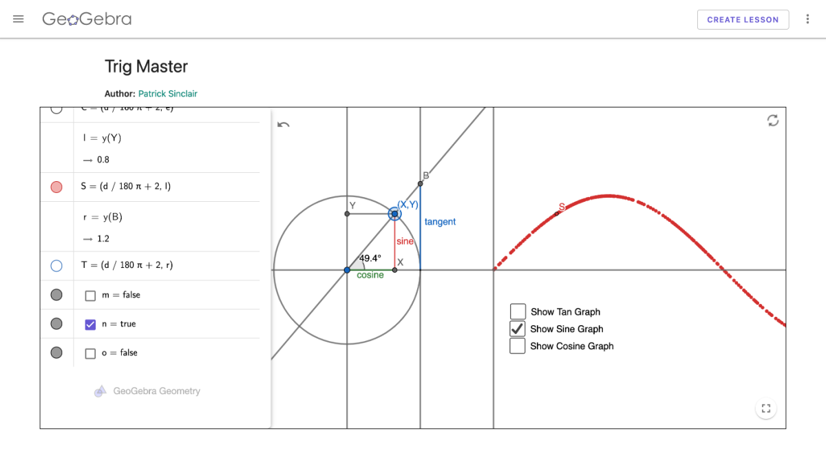 Screenshot of Trig Master