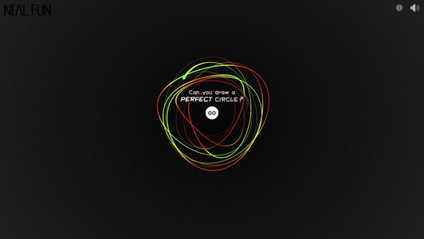 Screenshot of Can you draw a perfect circle?
