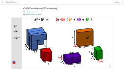 Screenshot of a³ - b³ Visualisation