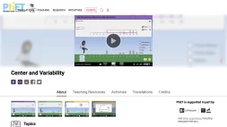 Screenshot of Center and Variability
