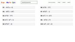 Screenshot of Super Maths Quiz