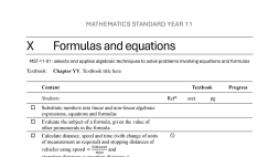 Preview of Mathematics Standard (2024) - Student Outlines